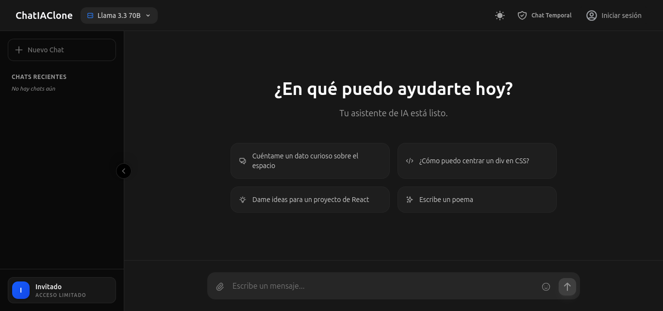Project screenshot: Chat AI